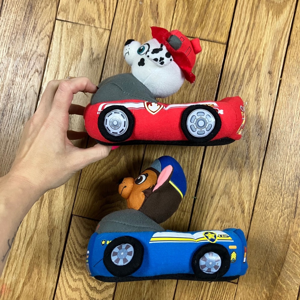 Kids Paw Patrol Marshall Chase Character Slippers 9/10 Red Blue - Picture 2 of 5
